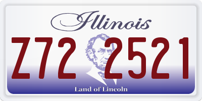 IL license plate Z722521