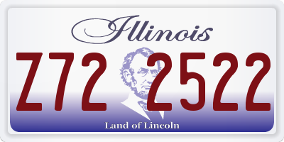 IL license plate Z722522