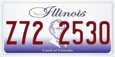 IL license plate Z722530