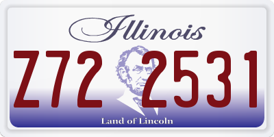 IL license plate Z722531