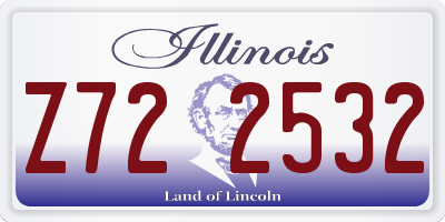 IL license plate Z722532