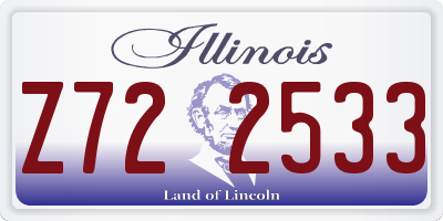IL license plate Z722533