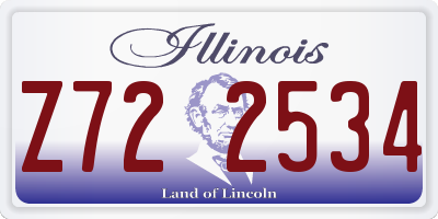 IL license plate Z722534