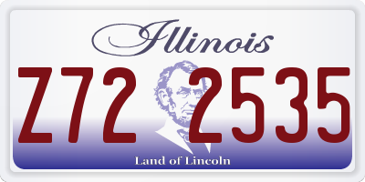 IL license plate Z722535