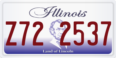 IL license plate Z722537