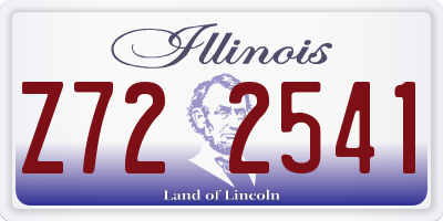 IL license plate Z722541