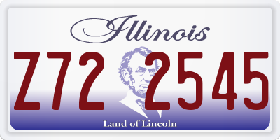IL license plate Z722545