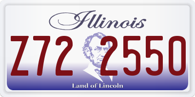 IL license plate Z722550