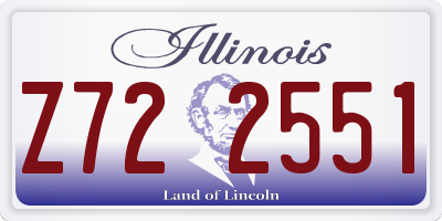 IL license plate Z722551
