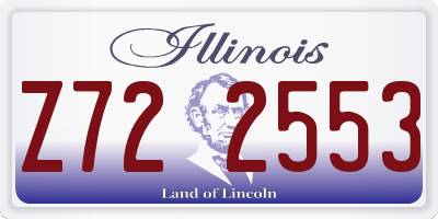 IL license plate Z722553
