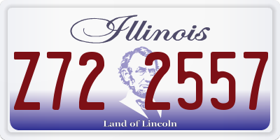 IL license plate Z722557
