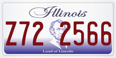 IL license plate Z722566