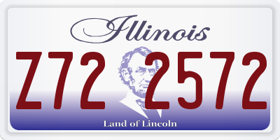 IL license plate Z722572