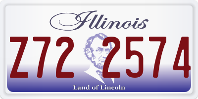 IL license plate Z722574