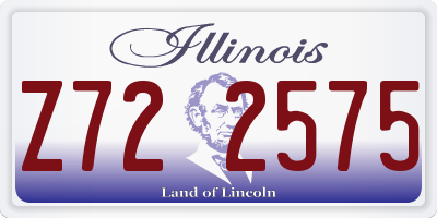 IL license plate Z722575