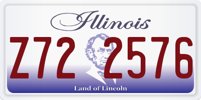 IL license plate Z722576