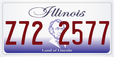 IL license plate Z722577