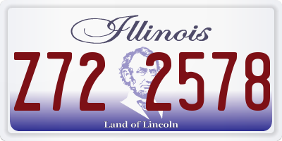 IL license plate Z722578