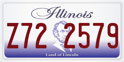 IL license plate Z722579