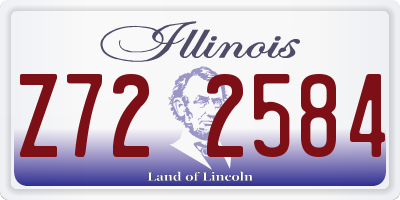 IL license plate Z722584