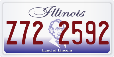 IL license plate Z722592