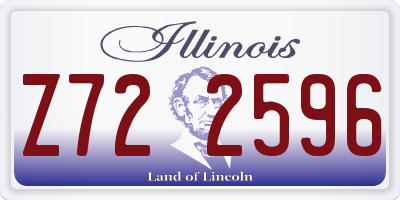 IL license plate Z722596