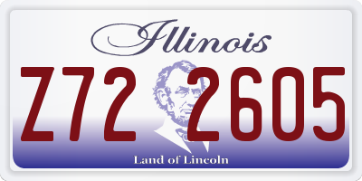 IL license plate Z722605