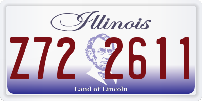 IL license plate Z722611