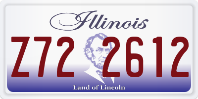IL license plate Z722612