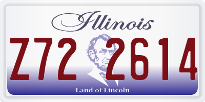 IL license plate Z722614
