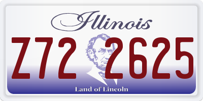 IL license plate Z722625