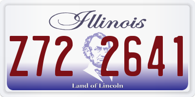 IL license plate Z722641