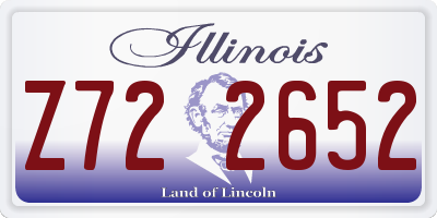 IL license plate Z722652