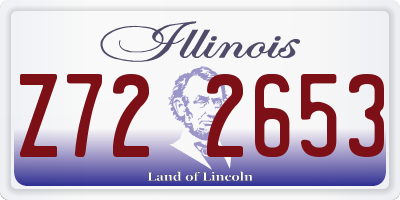 IL license plate Z722653