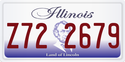 IL license plate Z722679
