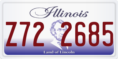 IL license plate Z722685