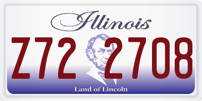 IL license plate Z722708