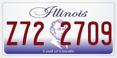 IL license plate Z722709