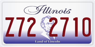 IL license plate Z722710