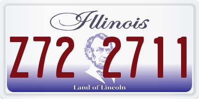 IL license plate Z722711