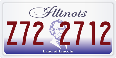 IL license plate Z722712