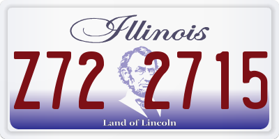 IL license plate Z722715