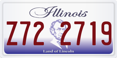 IL license plate Z722719