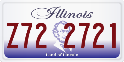 IL license plate Z722721