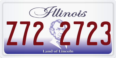 IL license plate Z722723