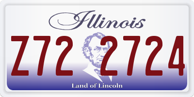 IL license plate Z722724