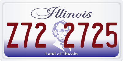 IL license plate Z722725