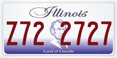 IL license plate Z722727