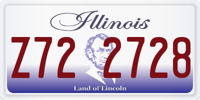 IL license plate Z722728