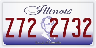 IL license plate Z722732